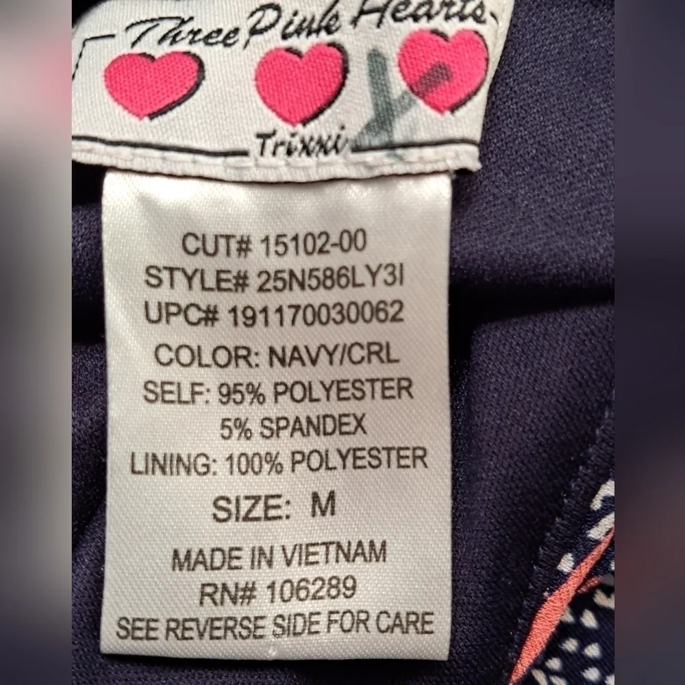Three Pink Hearts Halter Maxi Dress Size M - Picture 9 of 9